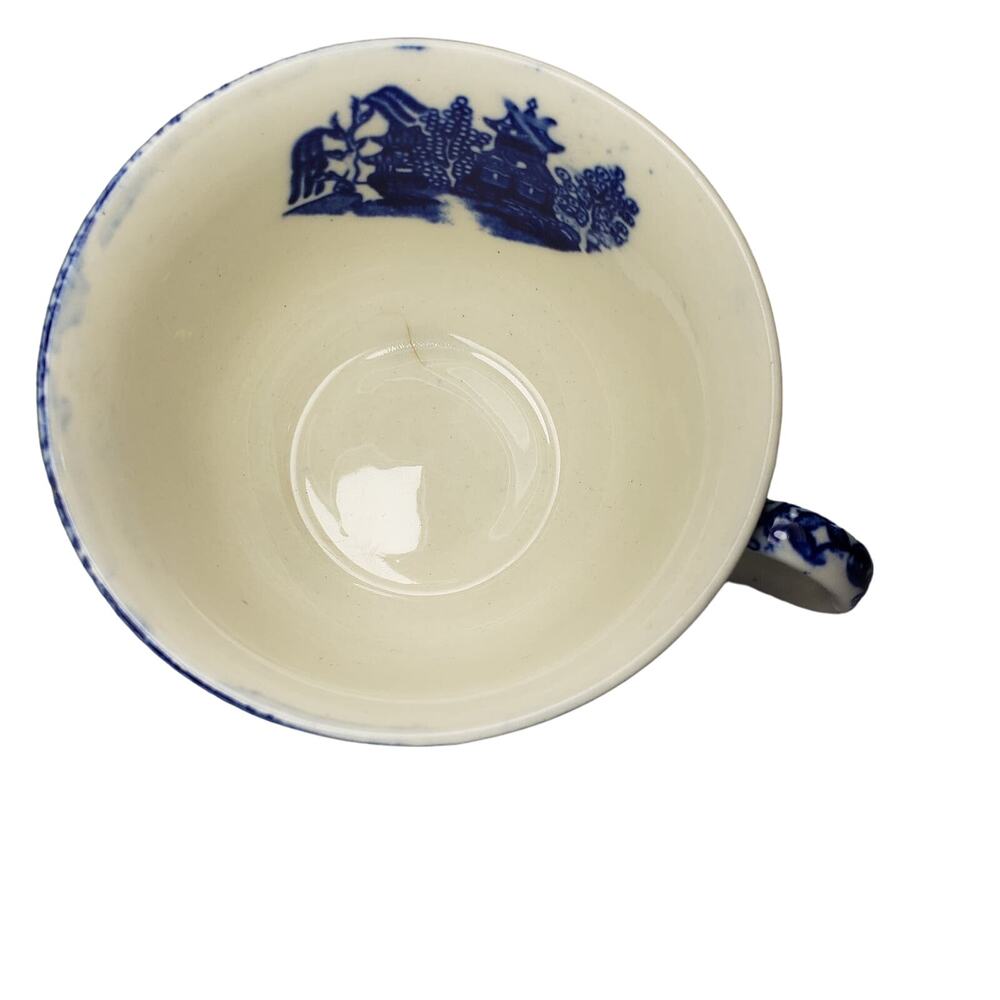 Vintage White Blue Willow Porcelain Tea Cup Made in Japan - Picture 3 of 5